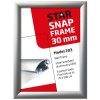 Alu snap frame, 30 mm, 70 x 100, silver #8