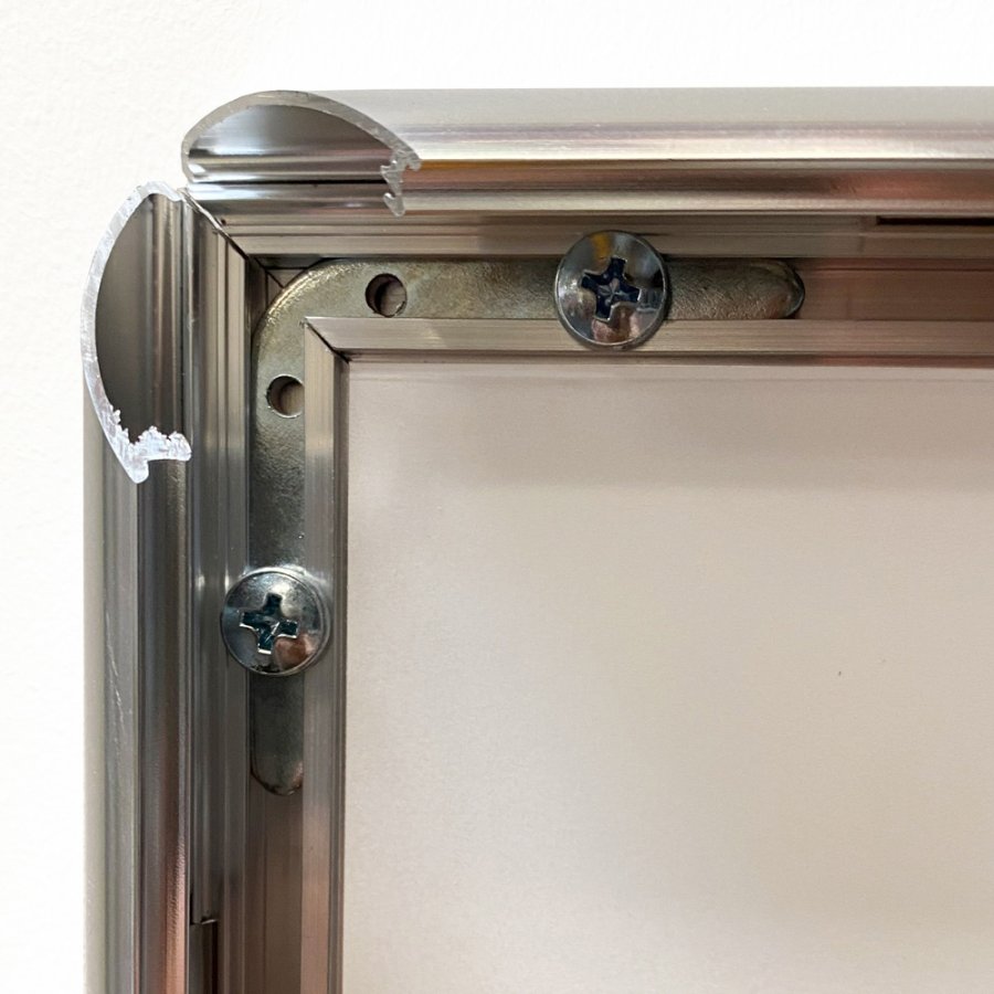 Alu snap frame 25 mm, A2, chrome