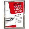 Alu snap frame 25 mm, 50 x 70, chrome #7