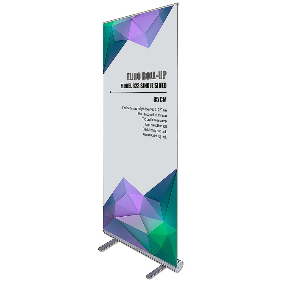 Euro Roll-up, single sided, 85 cm, alu