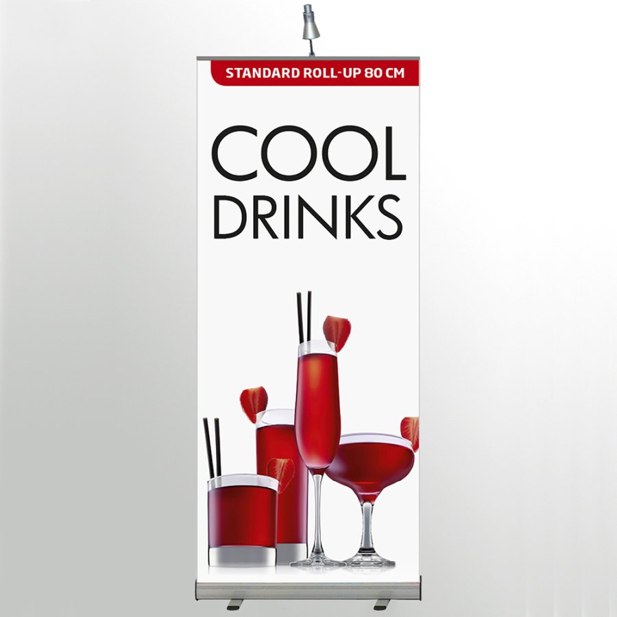 Euro Roll-up, single sided, 85 cm, alu