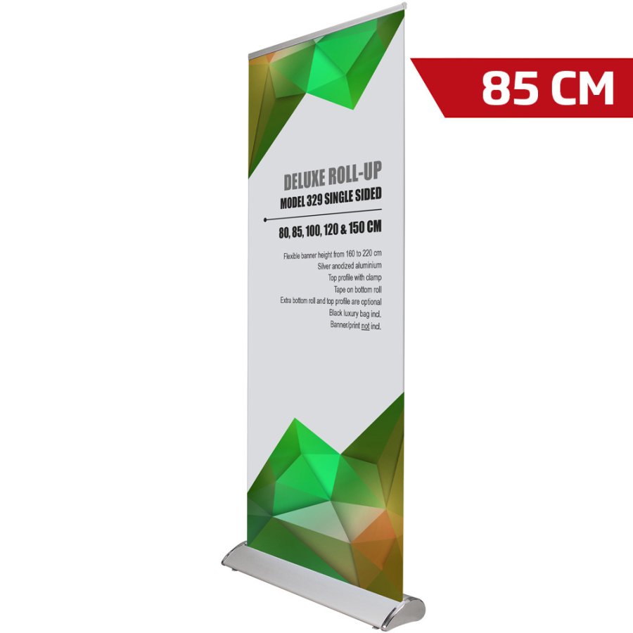 Deluxe Roll-up, single sided, 85 cm, alu