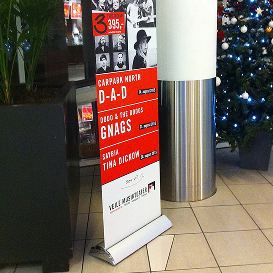 Deluxe Roll-up, single sided, 85 cm, alu