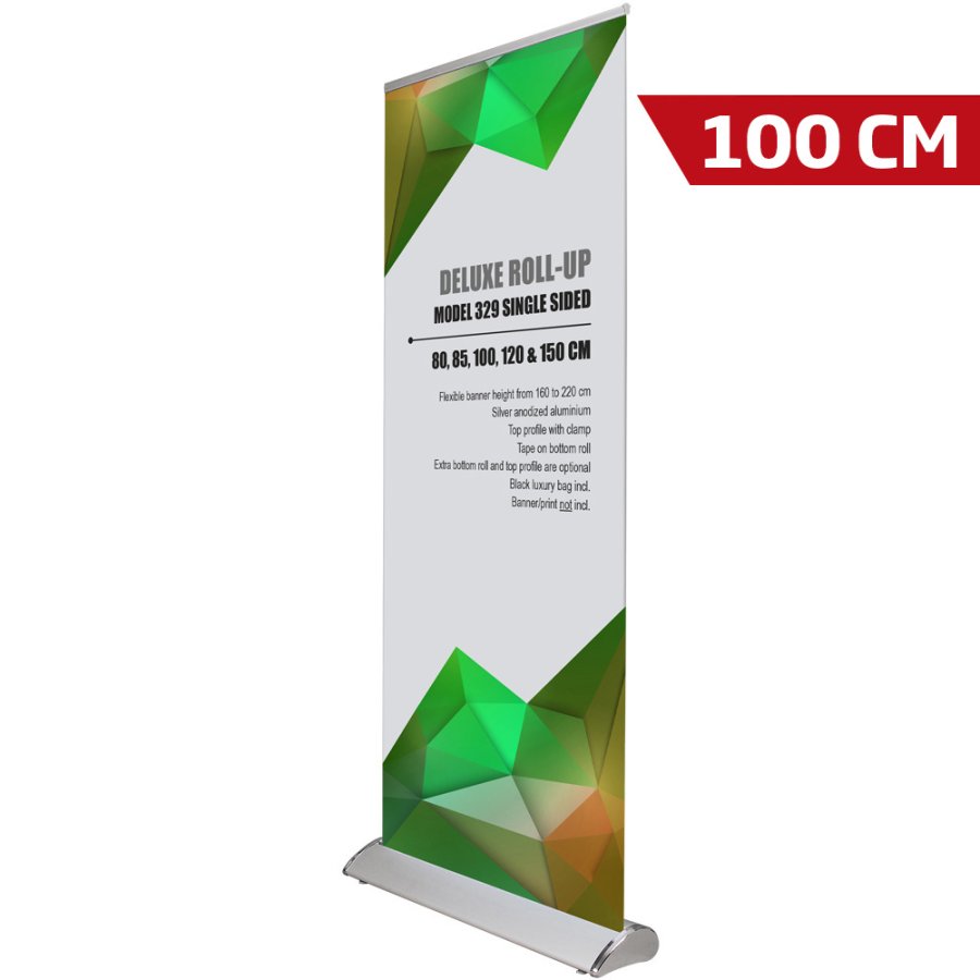 Deluxe Roll-up, single sided, 100 cm, alu