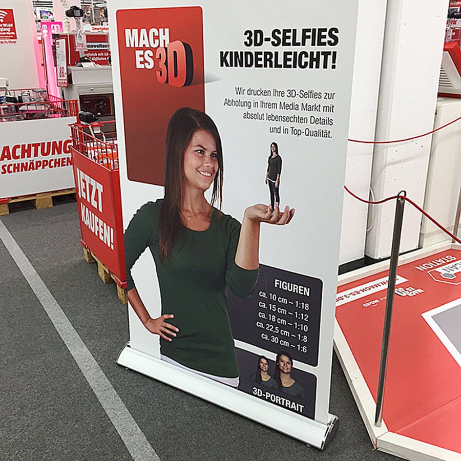 Deluxe Roll-up, single sided, 100 cm, alu