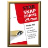 Alu snap frame 25 mm, 70 x 100, matt gold #10