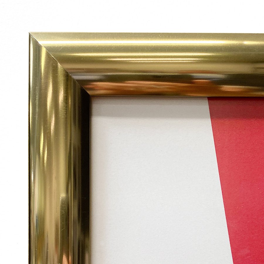 Alu snap frame 25 mm, 70 x 100, polished gold