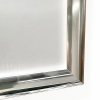 Alu snap frame 25 mm, A4, stainless steel look #4