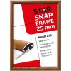 Alu snap frame, 25 mm, 70 x 100, wooden finish #6