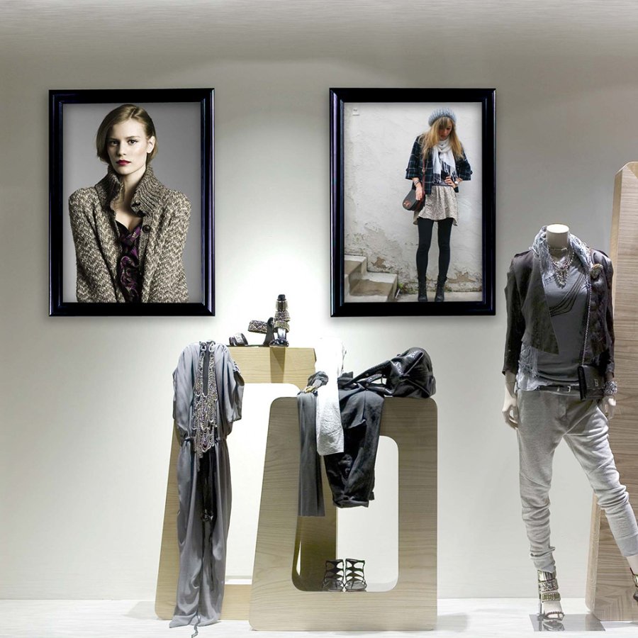 Antique snap frame, 40 mm, A2, black