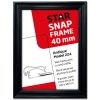 Antique snap frame, 40 mm, 100 x 140, black #7