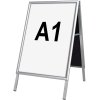 Alu-Line Budget Pavement Sign, silver, A1 #2