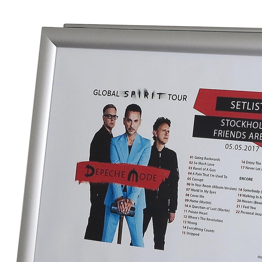 Alu-Line A3 Pavement Board, vertical, with snap frames