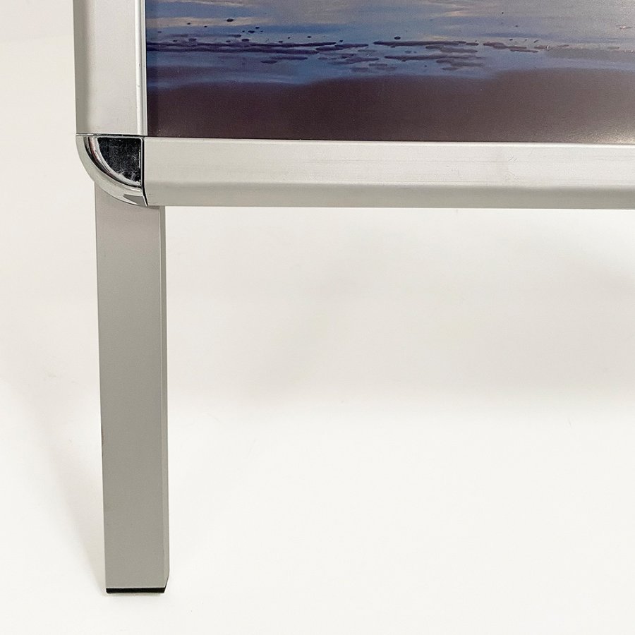 Alu-Line Rondo Pavement Board, silver, 70 x 100 cm