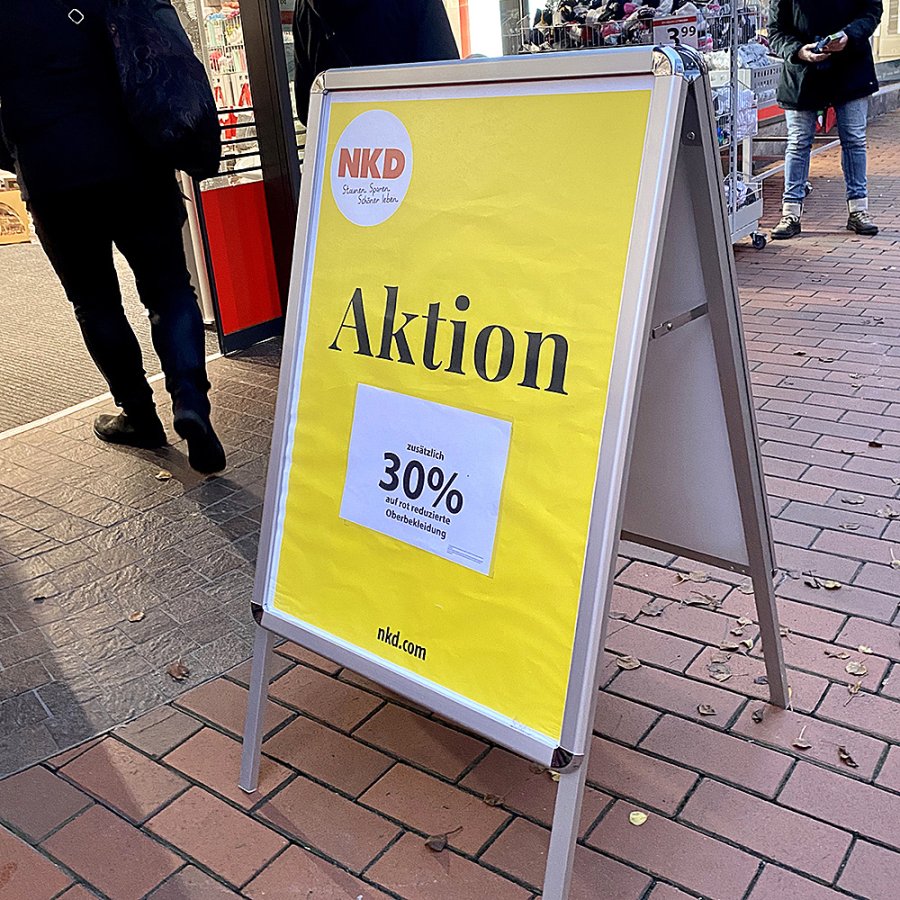 Alu-Line Rondo Pavement Board, silver, 70 x 100 cm