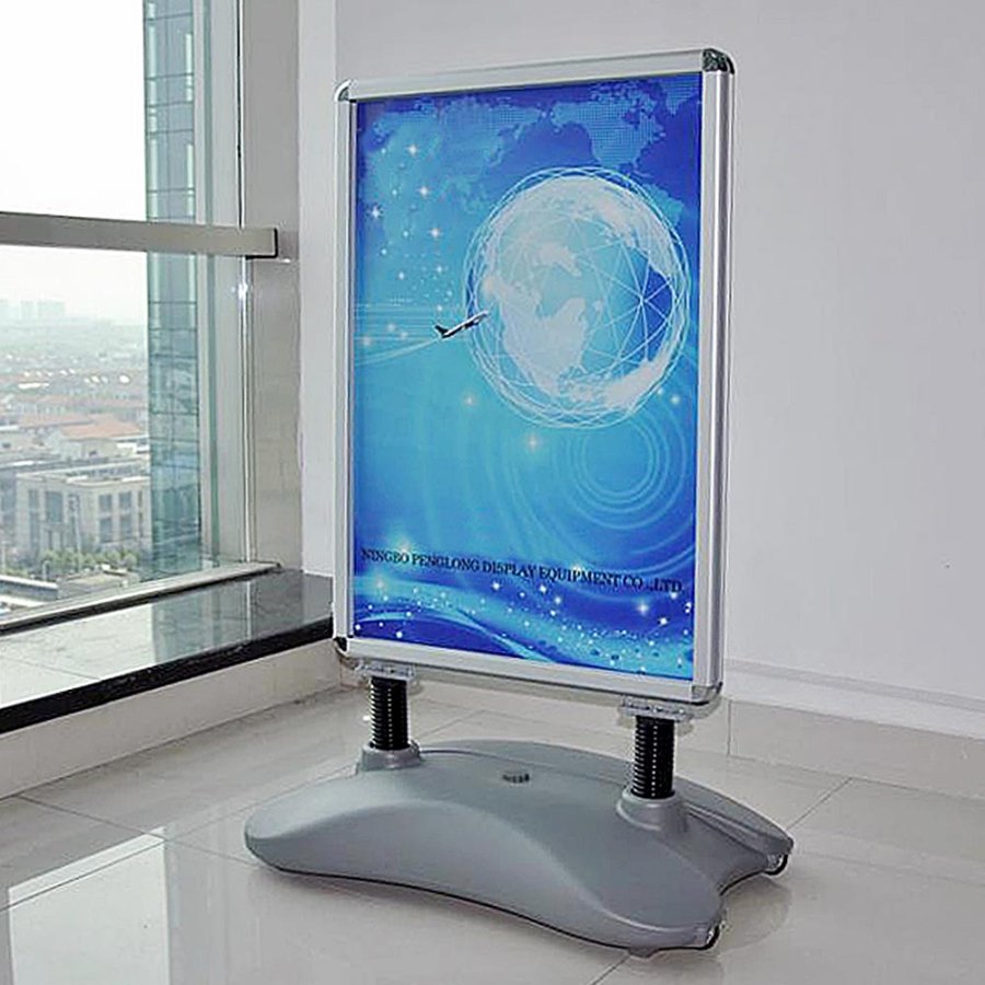 Wind-Sign Waterbase Basic Pavement Board, alu/grey, 50 x 70 cm