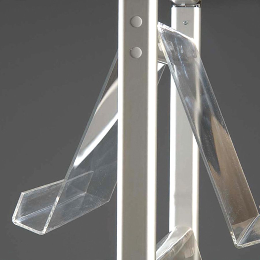 INFO-LINE brochurestand midi double 16xA4 ALU