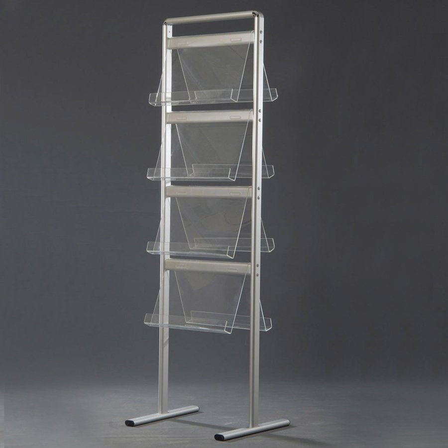 INFO-LINE brochurestand midi double 16xA4 ALU