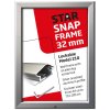 Lockable snap frame, 32 mm, 50 x 70, silver #8