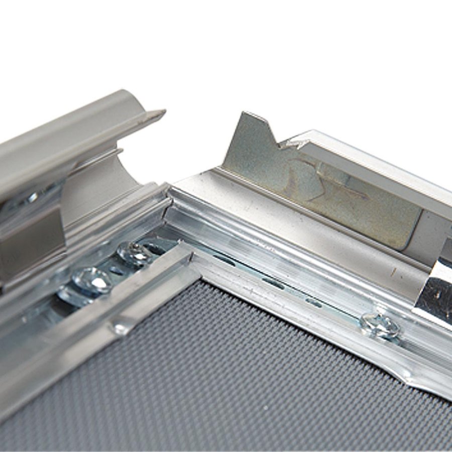 Lockable snap frame, 32 mm, A1, silver