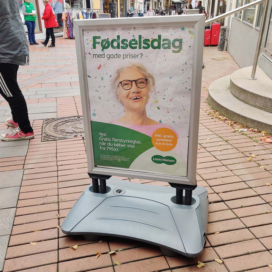 Wind-Sign Waterbase Budget Pavement Board, grey, 50 x 70 cm