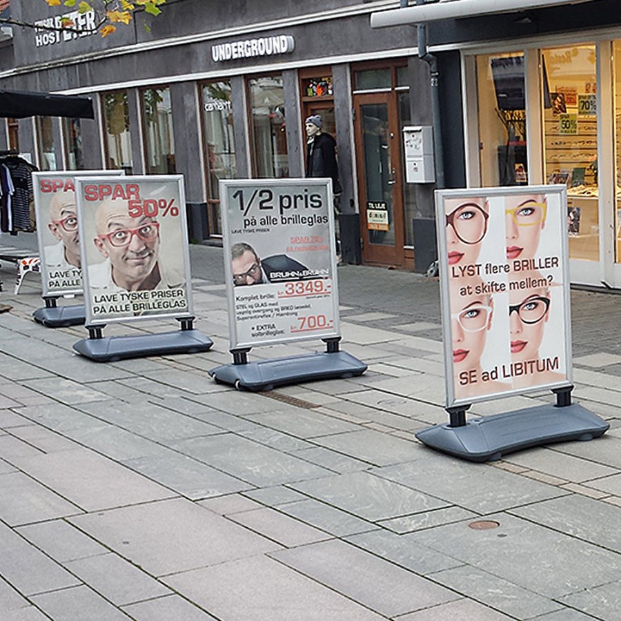 Wind-Sign Waterbase Budget Pavement Board, grey, 70 x 100 cm