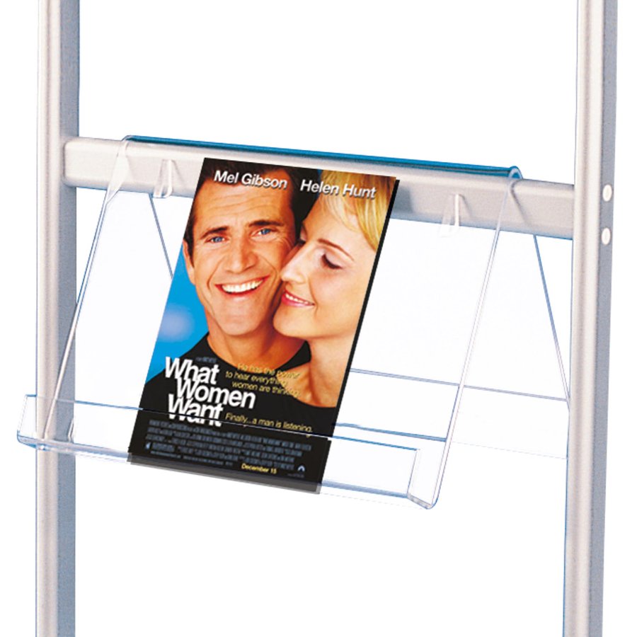 Info-Line Poster, double sided stand A1, with 2 acrylic shelves