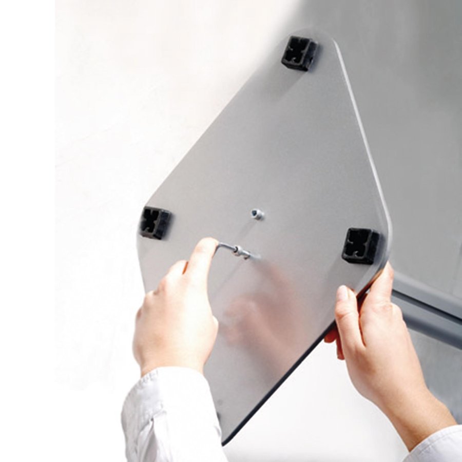 Brochurestand Duo, with 10 pcs. A4 acrylic holders