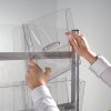 Ellipse Stand, single sided, with 12 A4 acrylic holders #5