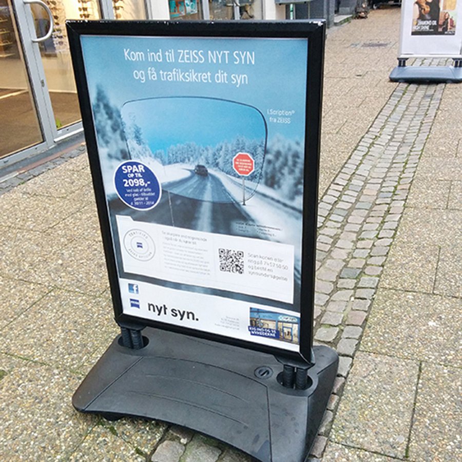 Wind-Sign Waterbase Budget Pavement Board, black, 50 x 70 cm