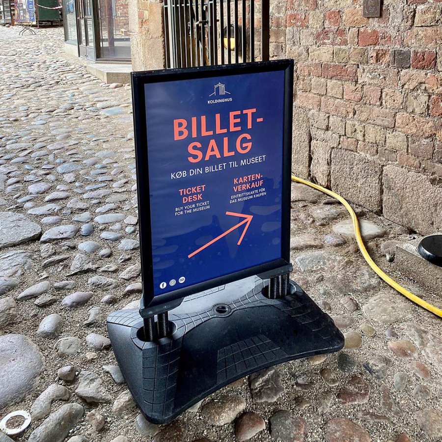 Wind-Sign Waterbase Budget Pavement Board, black, 50 x 70 cm