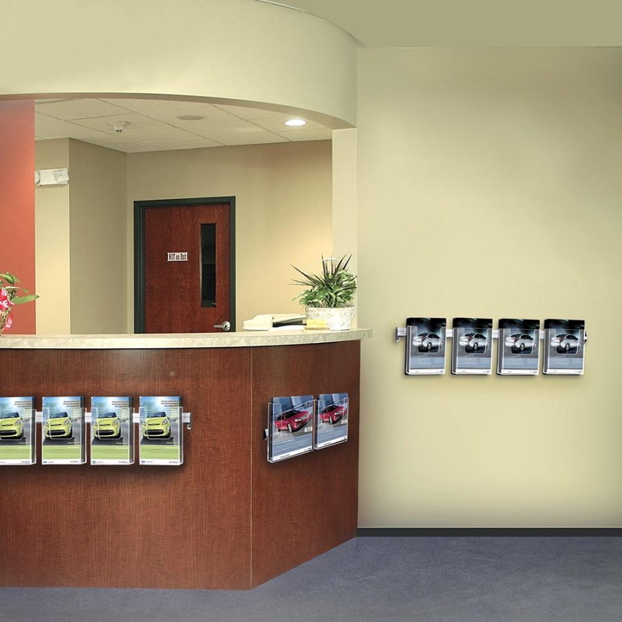 Wall Dispenser List, with 2 x A5 acrylic holders