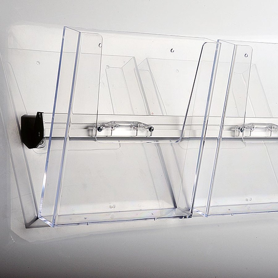 Wall Dispenser List, with 2 x A4 acrylic holders