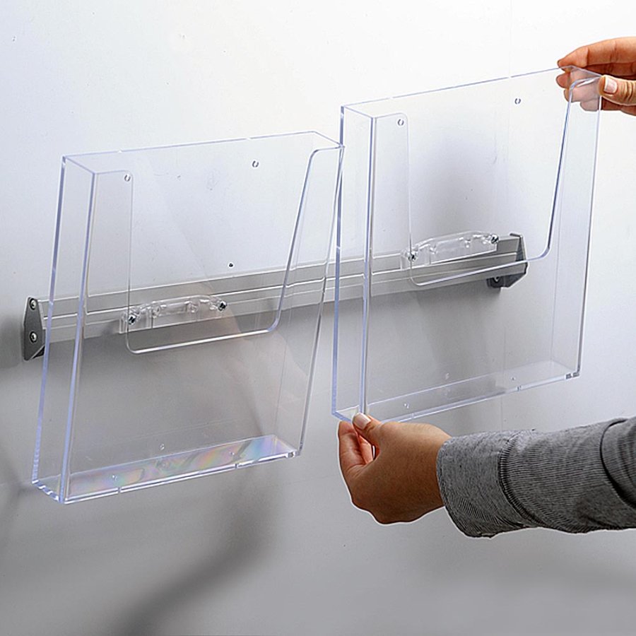 Wall Dispenser List, with 2 x A4 acrylic holders