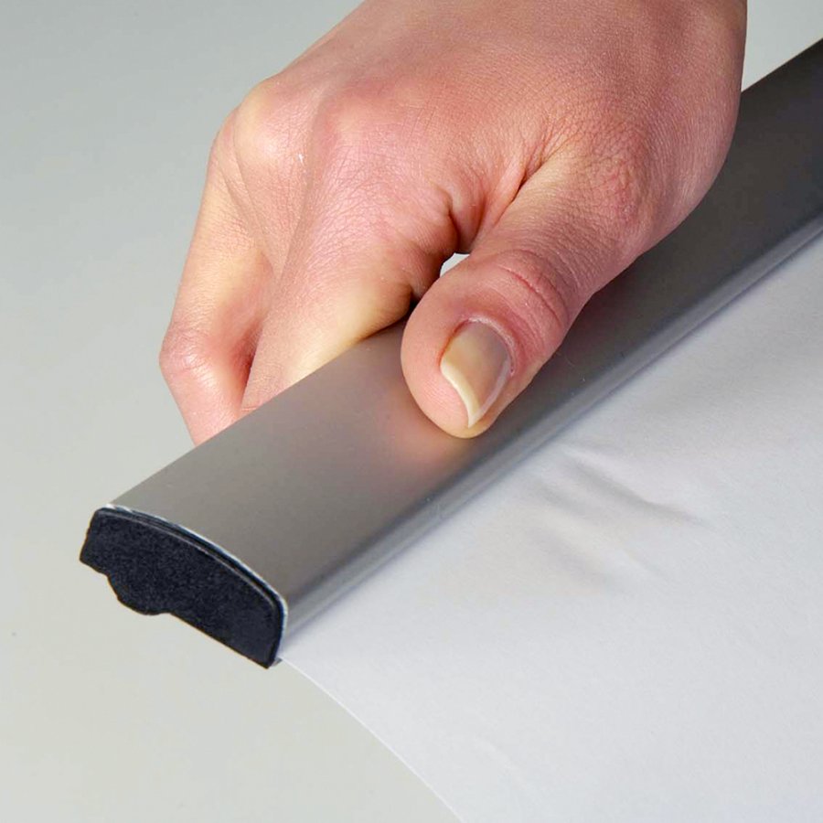 Banner-Line posterlist set, 120 cm, alu/silver