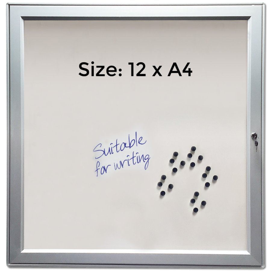 INFOBOX magnetic w/lock 12xA4