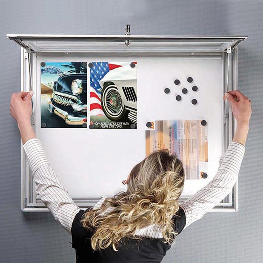 INFOBOX magnetic w/lock 12xA4