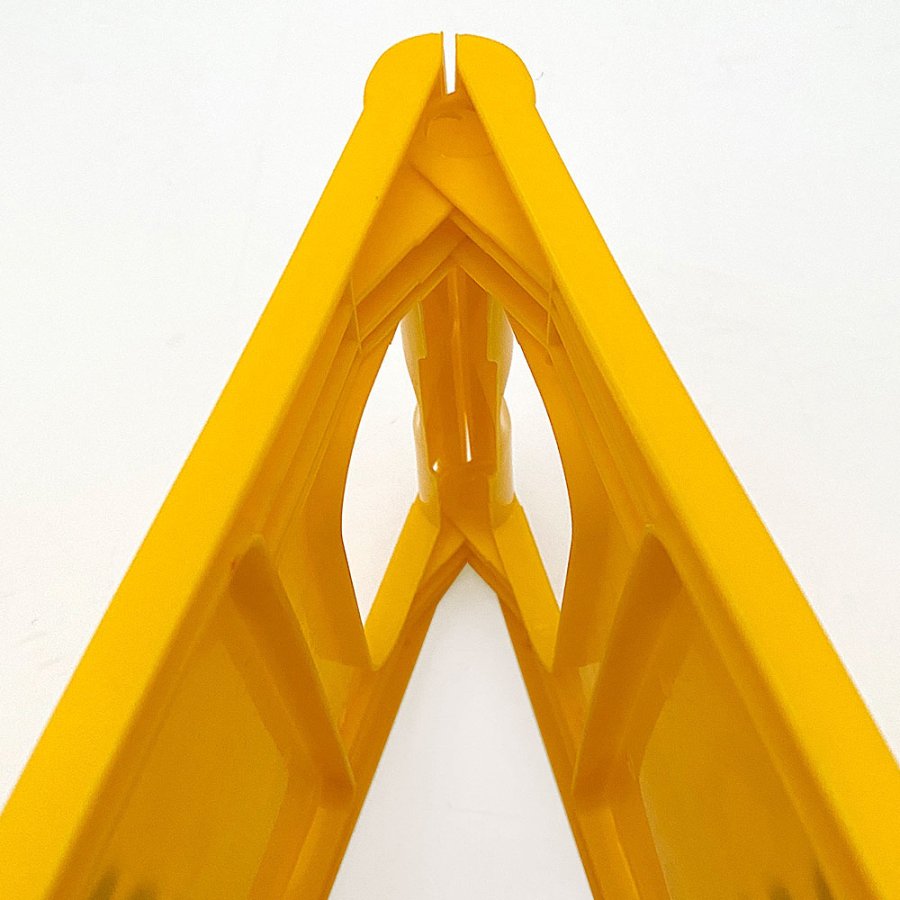 Caution Board, yellow, texted with 