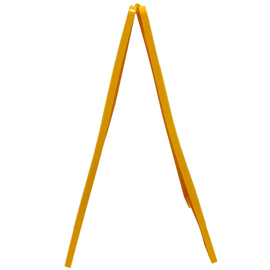 Caution Board, yellow, texted with 