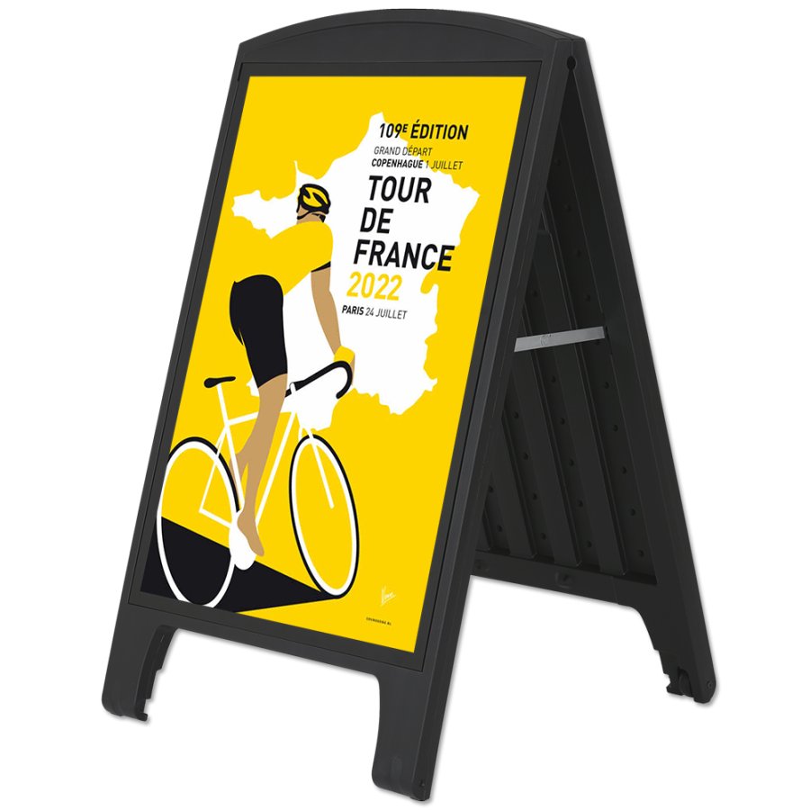 Compact Plast A-board, black, A1