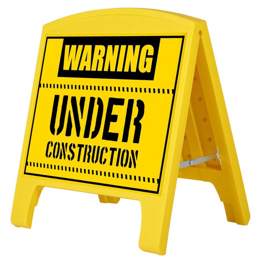 Compact Plast A-board, mini, yellow