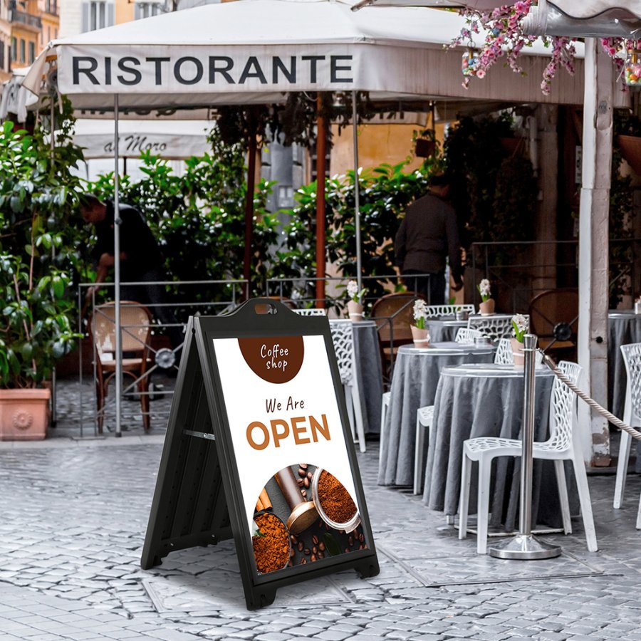 Compact Plast A-board, black, A1