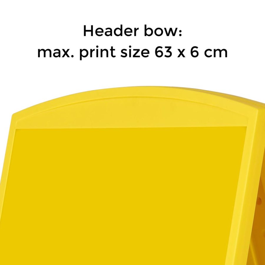 Compact Plast A-board, mini, yellow