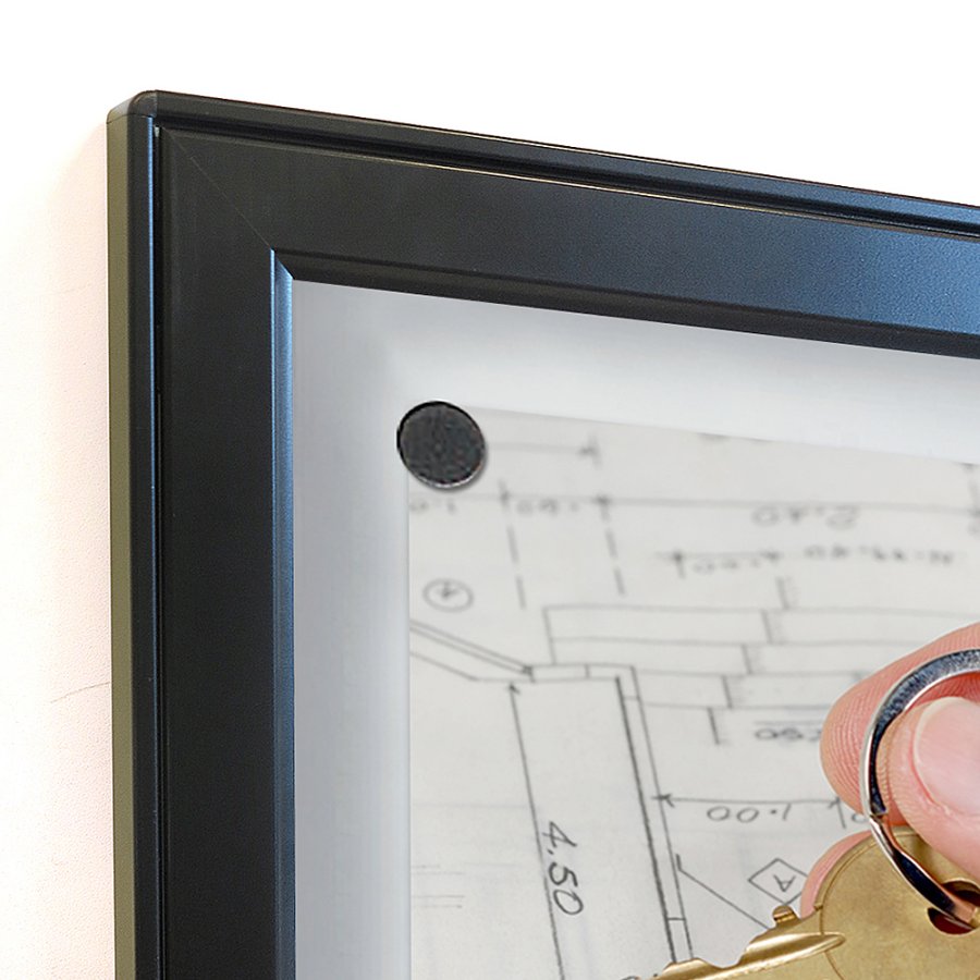 INFOBOX magnetic w/lock 12xA4 - Black