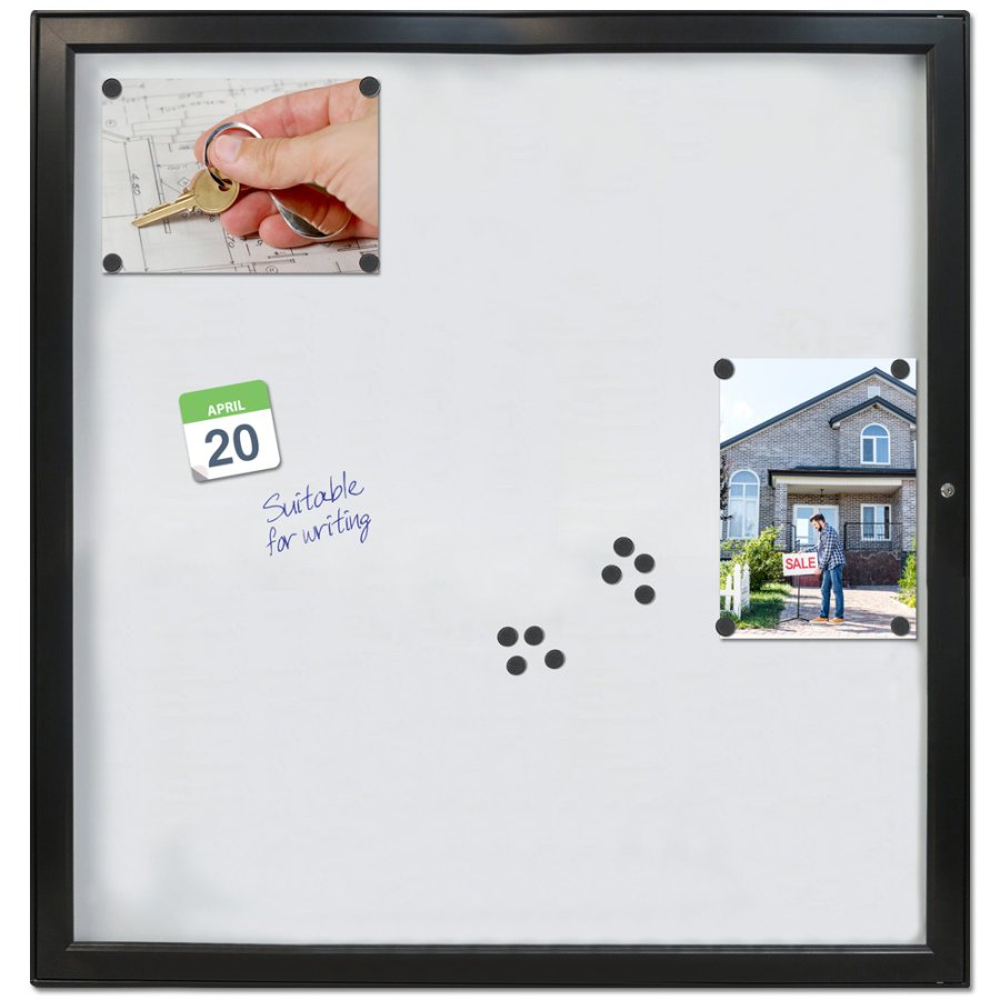 INFOBOX magnetic w/lock 12xA4 - Black