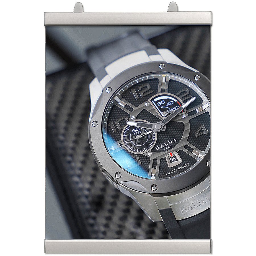 Poster-Clamp, 30 cm, alu/silver