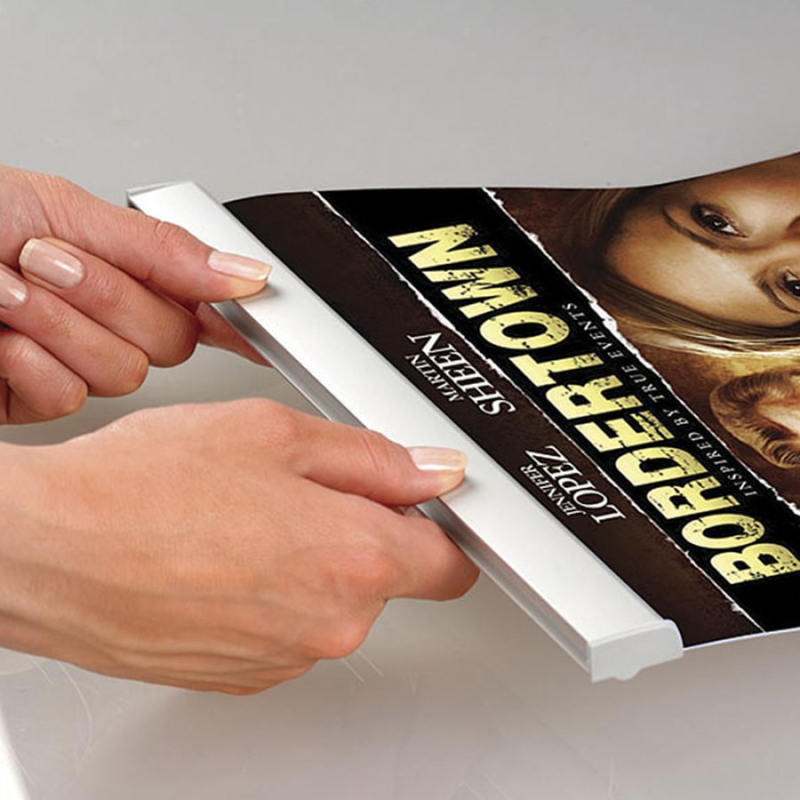 Poster-Clamp, 30 cm, alu/silver