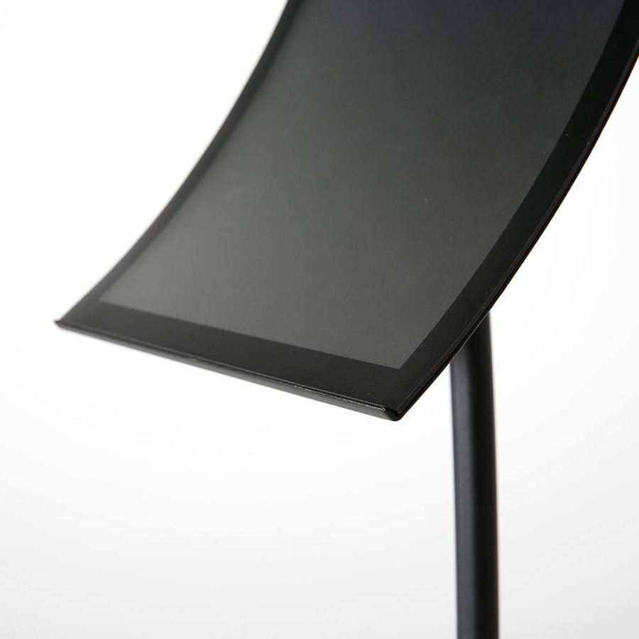 Infostand Curved Black Vertical/Horizontal  A4
