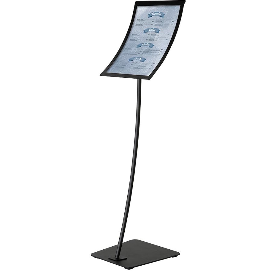 Infostand Curved Black Vertical/Horizontal  A3
