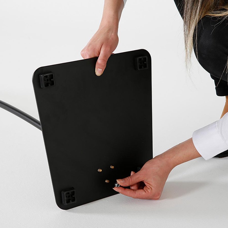 Infostand Curved Black Vertical/Horizontal  A3